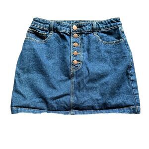 Forever 21 Blue A-line Mini Skirt